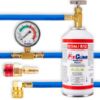 Obrazek Zestaw do klimatyzacji aut GAZ R134A Z USZCZELNIACZEM + ADAPTER HP/LP